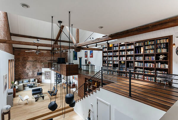 Unusual Tall Loft Design in New York City