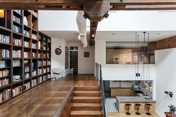 Unusual Tall Loft Design in New York City