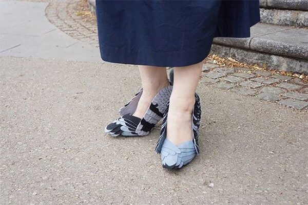 Creepiest Shoes Ever: DIY Pigeon Shoes