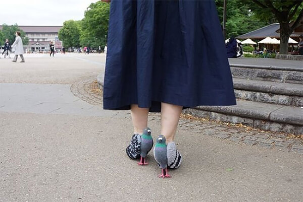 Creepiest Shoes Ever: DIY Pigeon Shoes