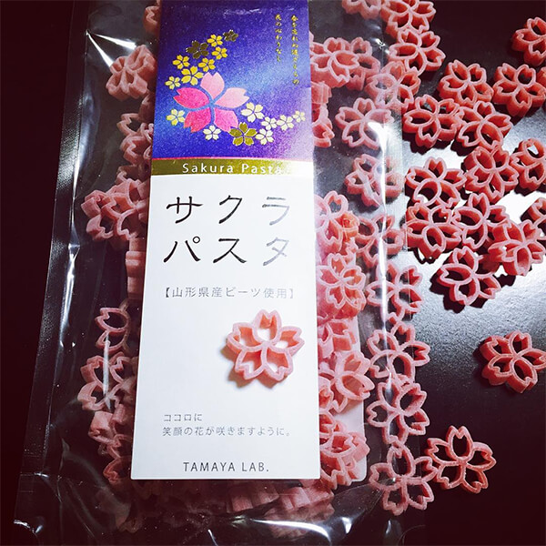 Beautiful Pasta in the Shape of Cherry Blossom