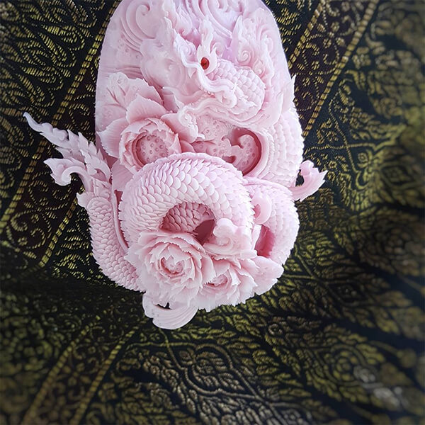 Delicate Sculpture Carved Out of Soap