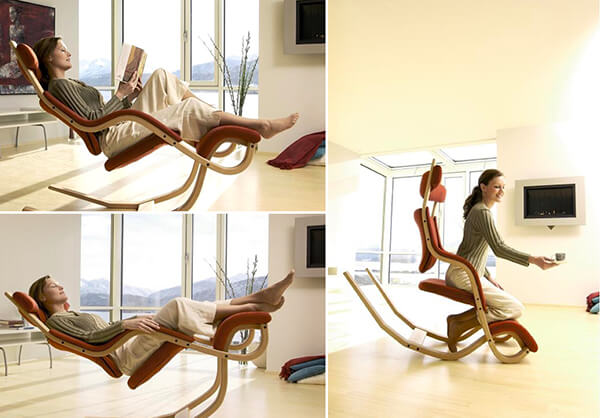 Gravity Balans: The Zero-Gravity Kneeling Chair Meets All Work, Pleasure and Relaxing Needs