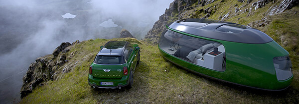 Futuristic and Luxurious Camping Pod Influenced by MINI's F60 Countryman
