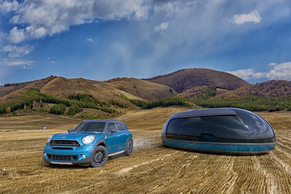 Futuristic and Luxurious Camping Pod Influenced by MINI's F60 Countryman