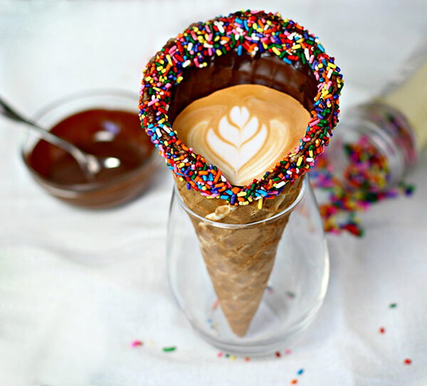 Coffee in Cone: Drink Your Coffee and Eat Your Cup