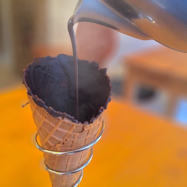 Coffee in Cone: Drink Your Coffee and Eat Your Cup