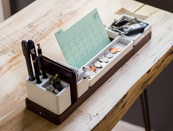 Gather A Completely Customizable Modular Desk Organizer Design Swan