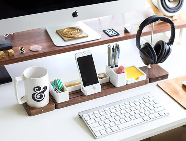 Gather: a Completely Customizable Modular Desk Organizer