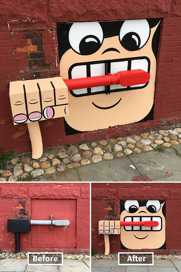 Creative and Playful Street Art by Tom Bob 