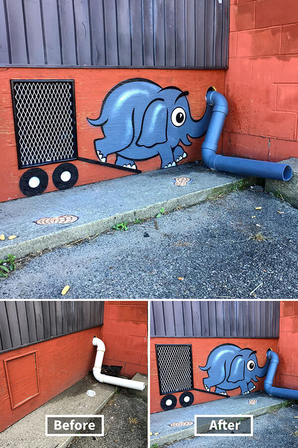 Creative and Playful Street Art by Tom Bob 