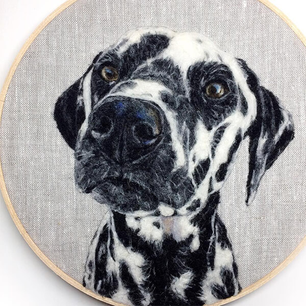 Photo Realistic Felt Animal Paintings by Dani Ives