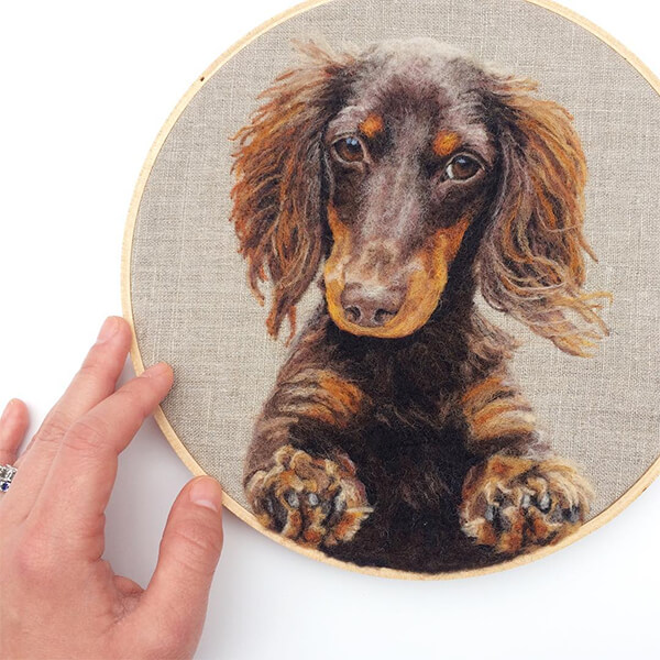 Photo Realistic Felt Animal Paintings by Dani Ives