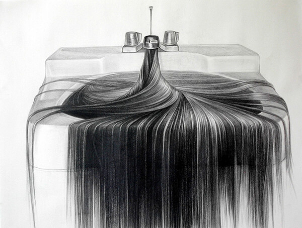 Hair Object: Surreal and Unsettling Drawings of Hair