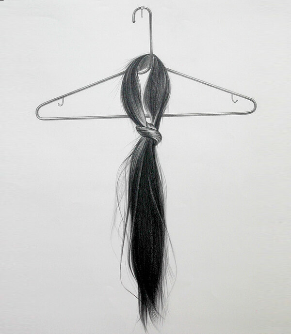 Hair Object: Surreal and Unsettling Drawings of Hair