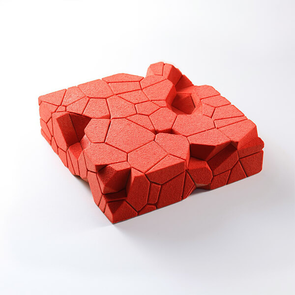 Geometry Inspired Sculpted Cake by Dinara Kasko