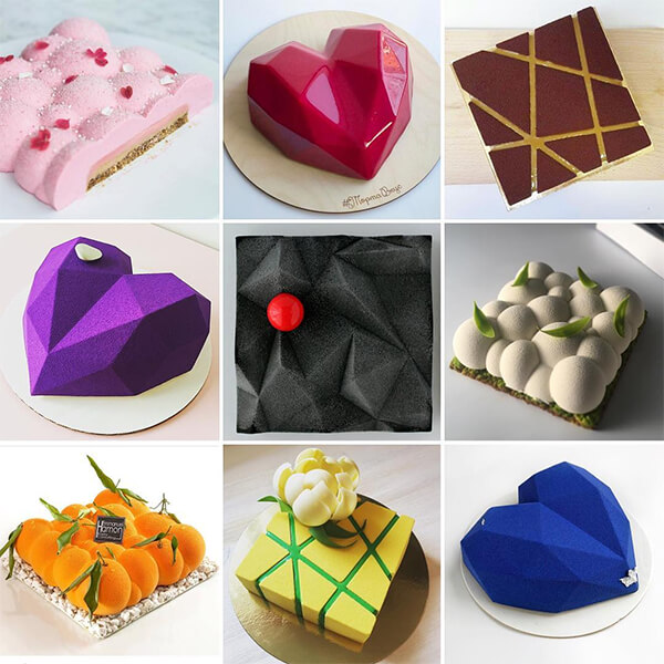 Geometry Inspired Sculpted Cake by Dinara Kasko