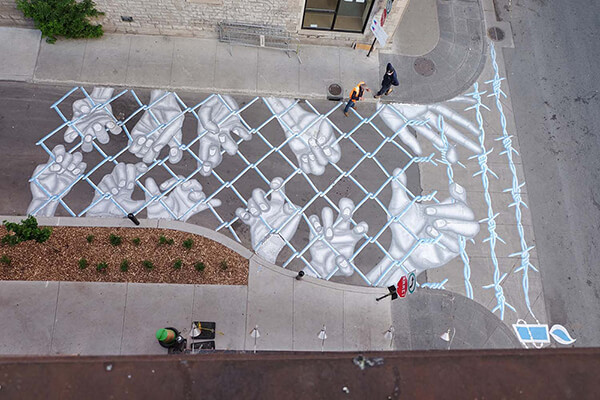 Can Street be Canvas? Yes, Artist Roadsworth Says