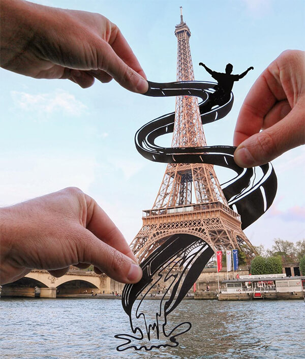 When World’s Landscapes Meet Playful Paper Cut-Outs from Rich McCor