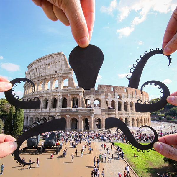 When World’s Landscapes Meet Playful Paper Cut-Outs from Rich McCor