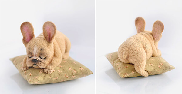 Realistic and Adorable Felted Dogs