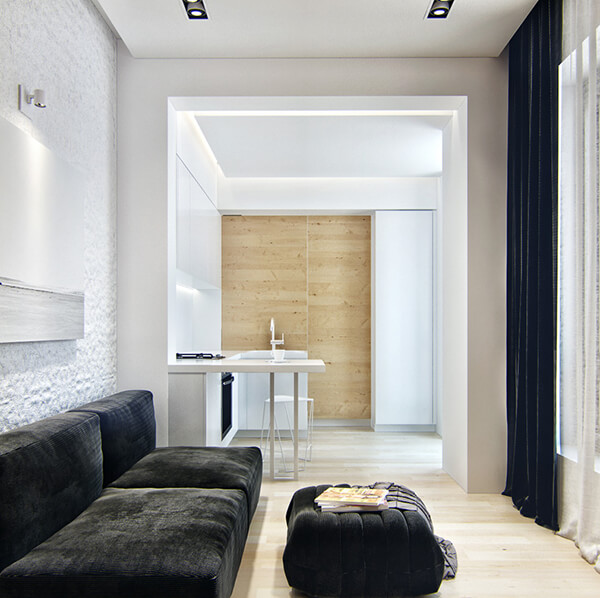 Creative Small Apartment Design Located in Odessa