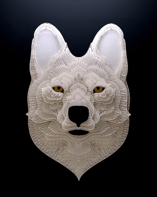 Intricately 3D Paper Cut by Patrick Cabral