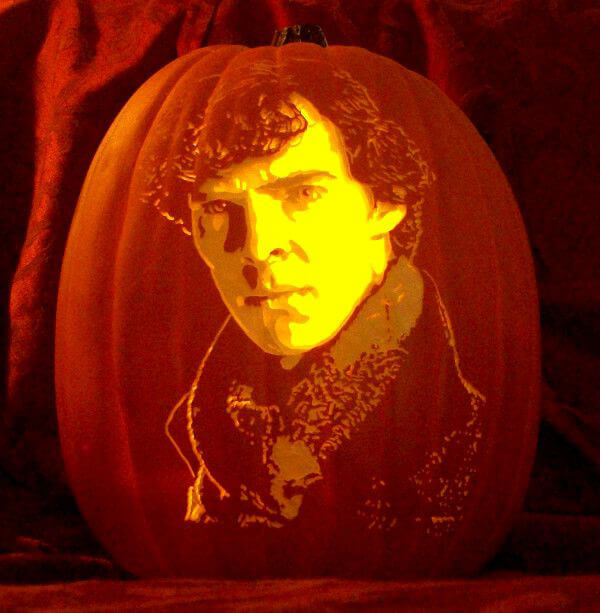 Amazing Pumpkin Portrait Carving by The Pumpkin Geek