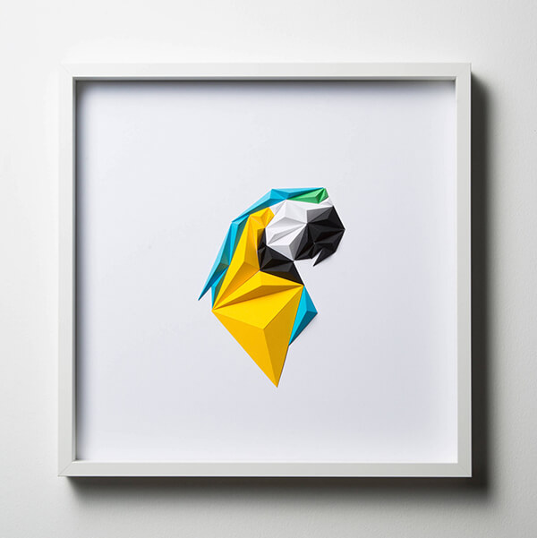 Geometric Paper Bird by Tayfun Tinmaz