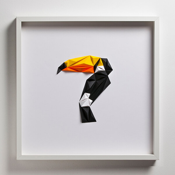 Geometric Paper Bird by Tayfun Tinmaz