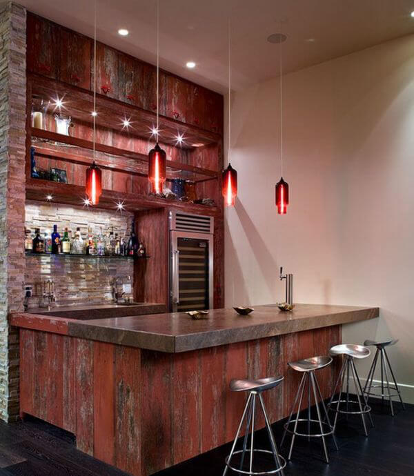 10 Bold Home Bar Designs