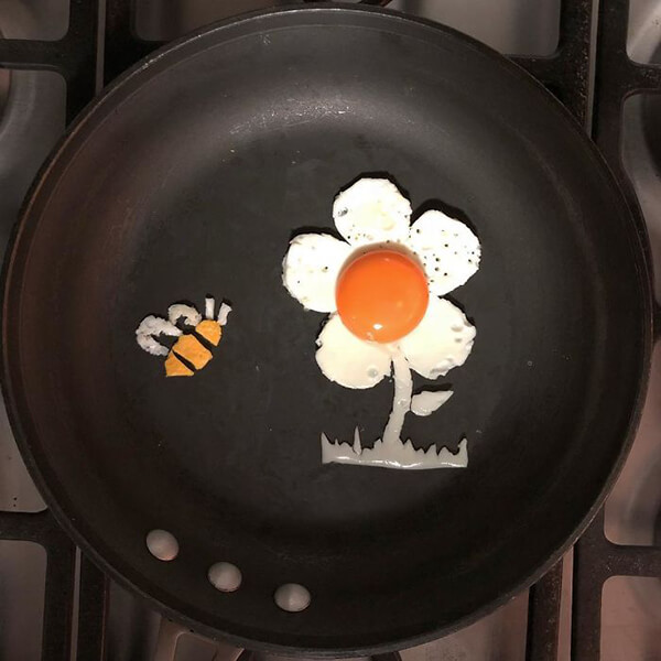 Artistic Breakfast Egg by Michele Baldini