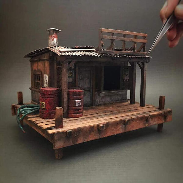 Miniature Sculptures of Neighborhoods in Los Angeles 