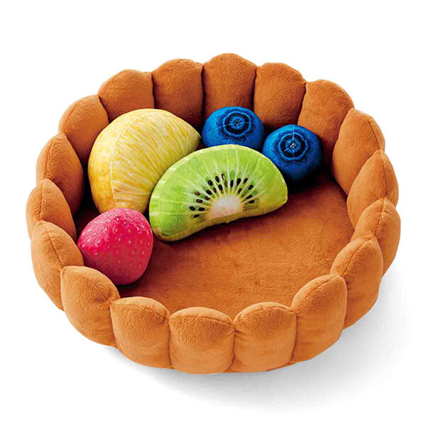 Playful Fruit Tart Cat Bed