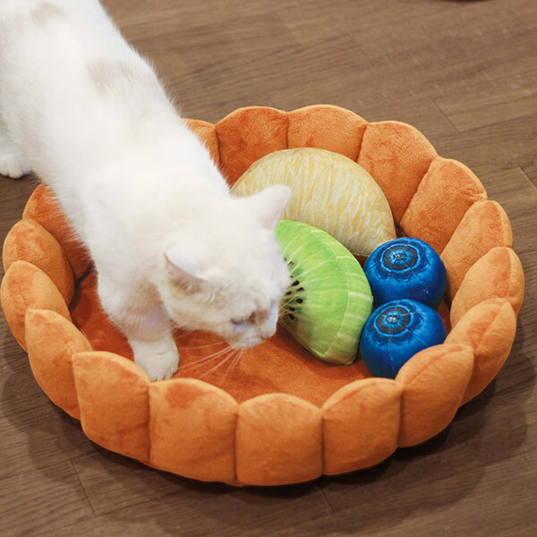 Playful Fruit Tart Cat Bed