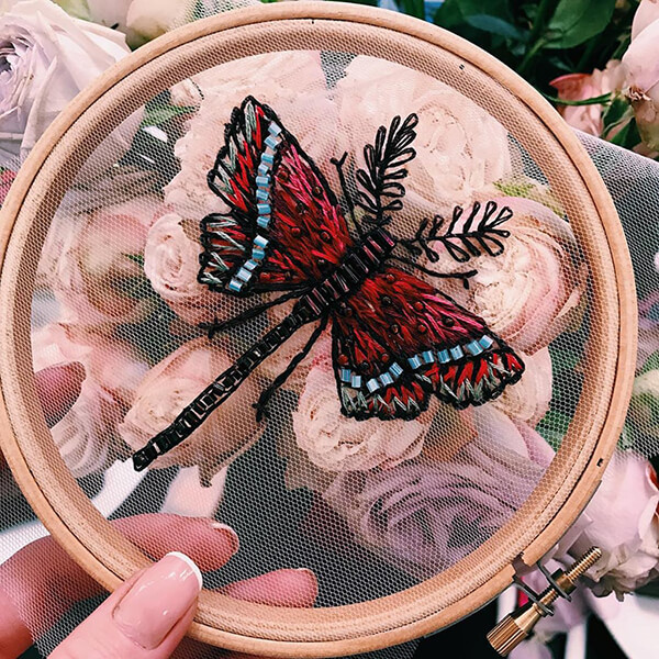 Nature Inspired Mesmerizing Embroidery by Katerina Marchenko