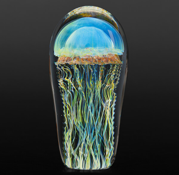 Lifelike Glass Jellyfish Sculptures
