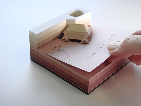 Omoshiro Blocks: Creative Paper Memo With Hidden Object Inside