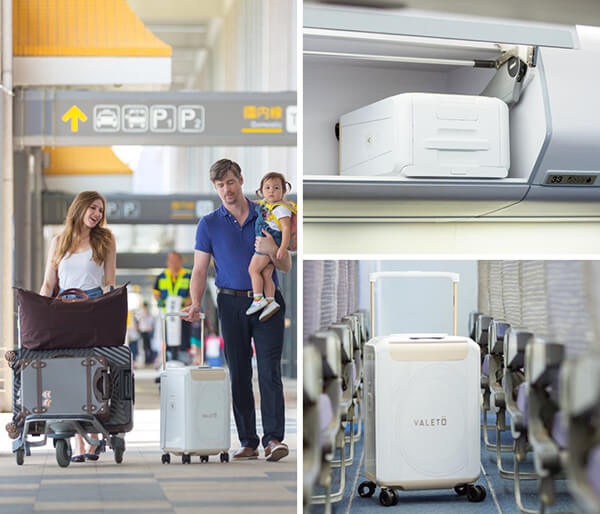 Valeto: A Carry-on Suitcase, A Nappy Bag And High Chair