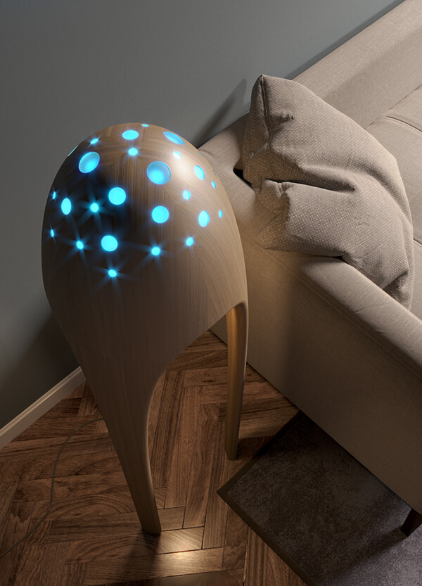 Alien Torchere: Ultra Modern Floor Lamp