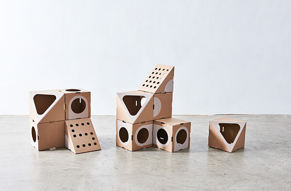 Modular Cardboard Cat Box Furniture