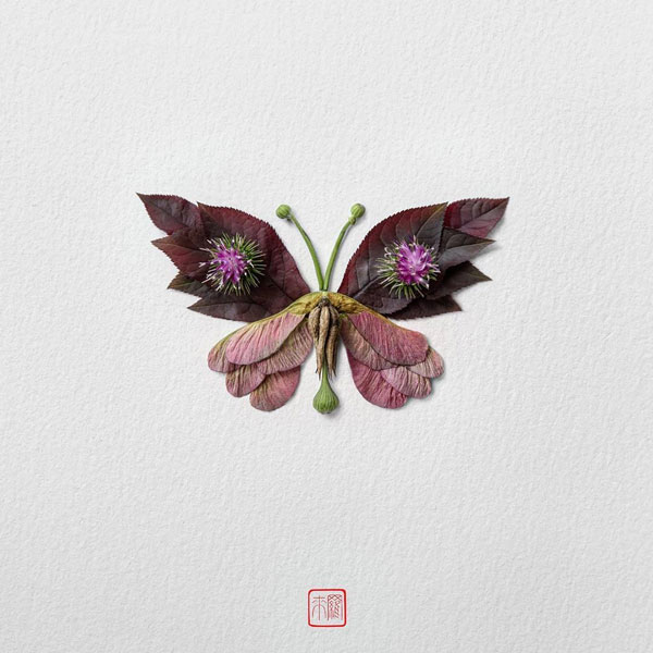 Exotic Butterflies and Moths Made out of Flower Arrangements