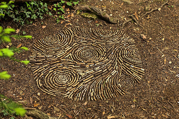 Nature Mandalas from Leaves, Rocks and Twigs