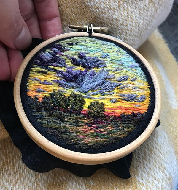 Vera Shimunia Embroiders Stunning Landscapes by Hand