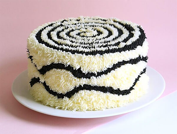 Fuzzy Rug Look-like Buttercream Cake