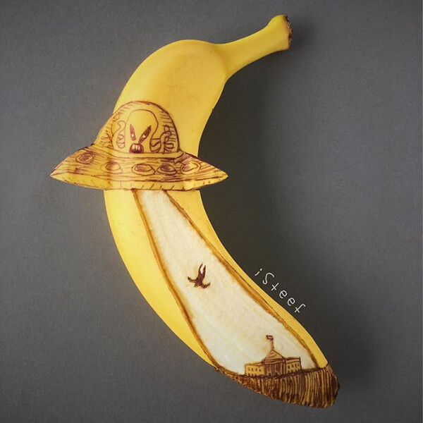 More Banana Skin Art from Stephan Brusche