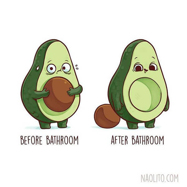 Witty Before & After Comparison Illustration by Nacho Diaz