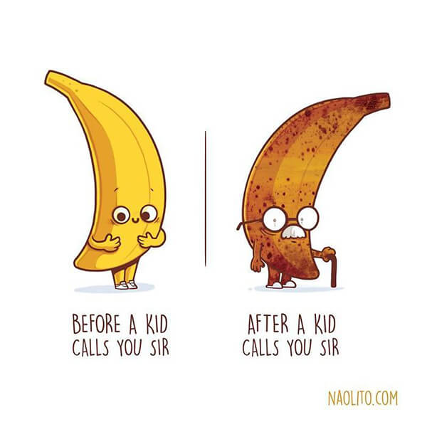 Witty Before & After Comparison Illustration by Nacho Diaz