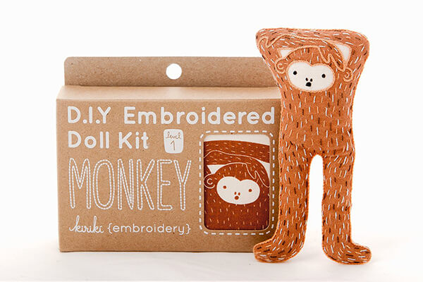 Adorable Embroidered Animal DIY Kit