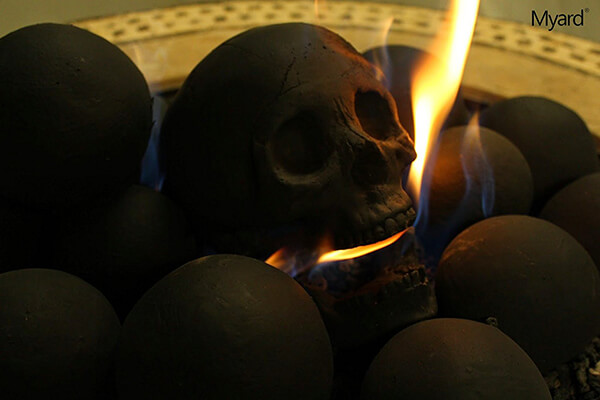 Skull Log: Probably The Spookiest Fire Log You've Ever Seen